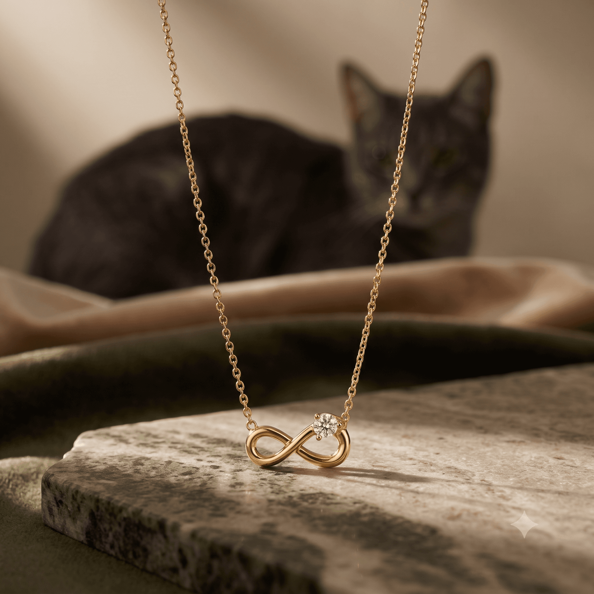 Infinity Solitaire Necklace